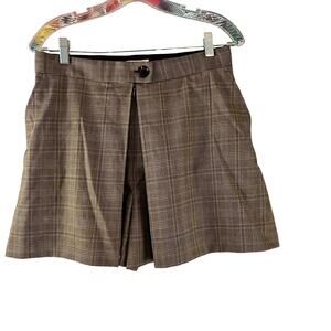 Plaid Brown Women's Shorts